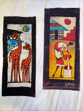 African Batique Tapestry Art